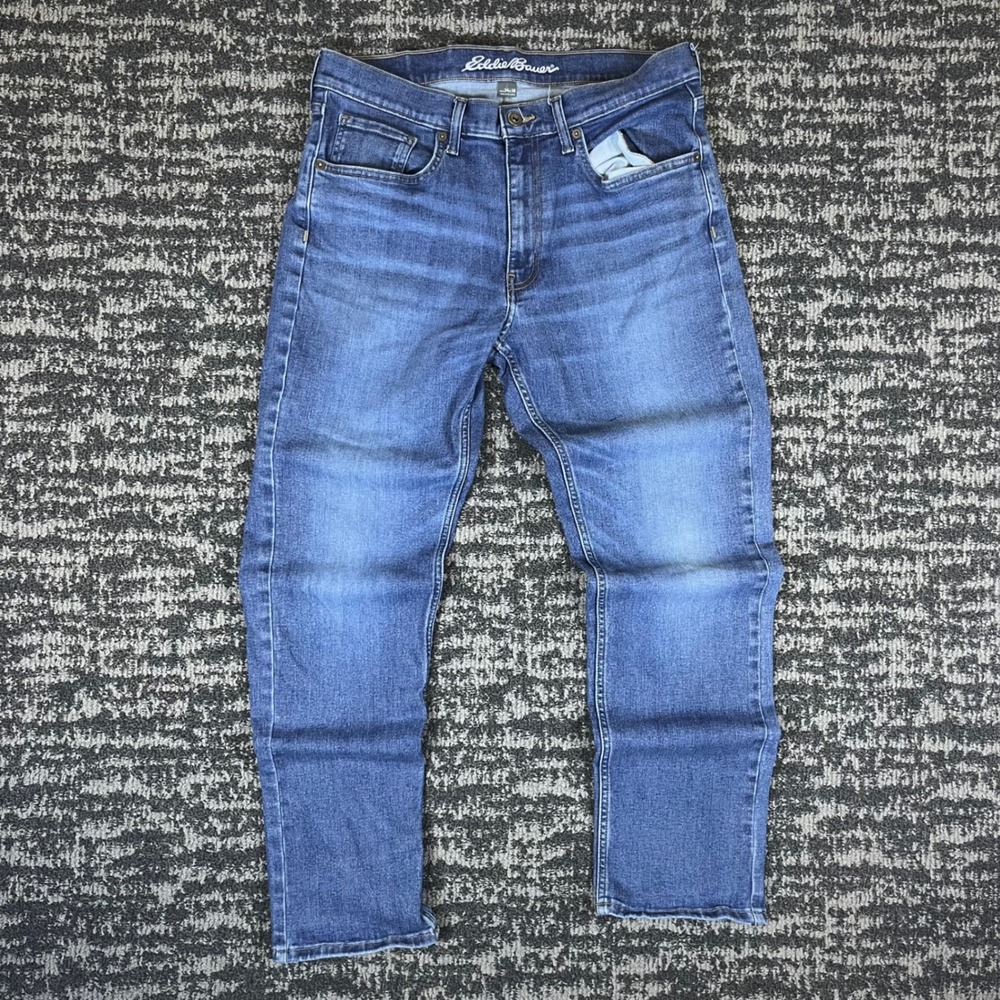 Eddie Bauer Mens 34x30 Straight Leg Jeans Medium Wash Specially Dyed 1741596